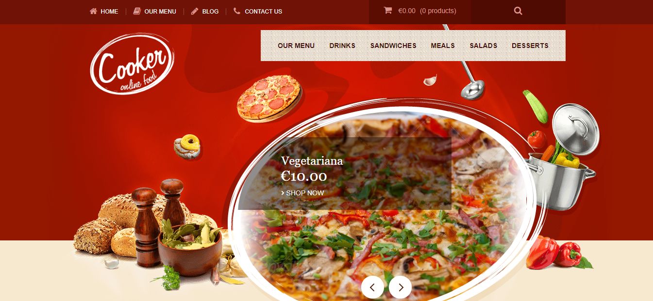 Online shop food model freegafo